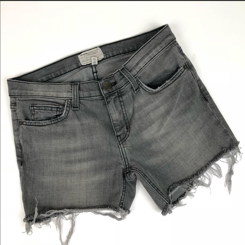 Current/Elliott | Denim Cut Off Shorts Ink Grey 25